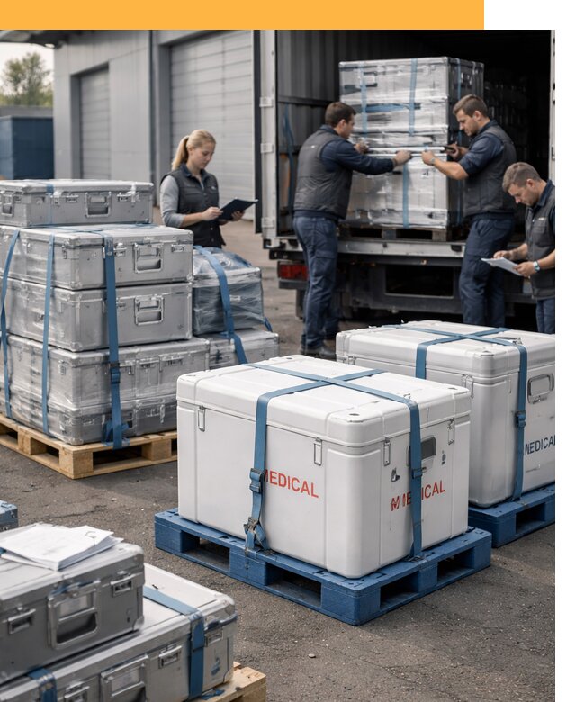 Перевозка медицинского оборудования по всему миру от 15621 руб