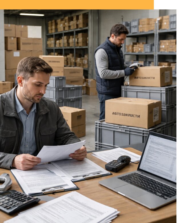 Таможенное оформление автозапчастей по выгодным тарифам от 8852